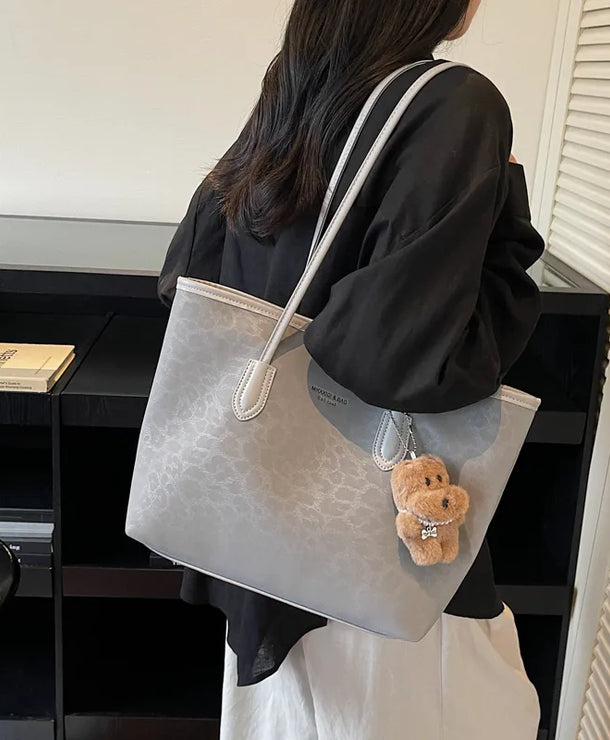 Bolso tote de piel sintética con estampado de leopardo y gran capacidad - imagen 10