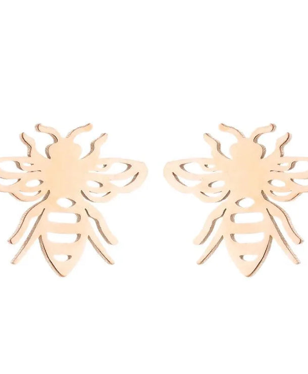 Aretes de animalitos con baño de oro 18K en acero 304 para mujer - imagen 36