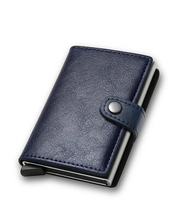 Tarjetero de piel para hombre con protección RFID antirrobo - imagen 4