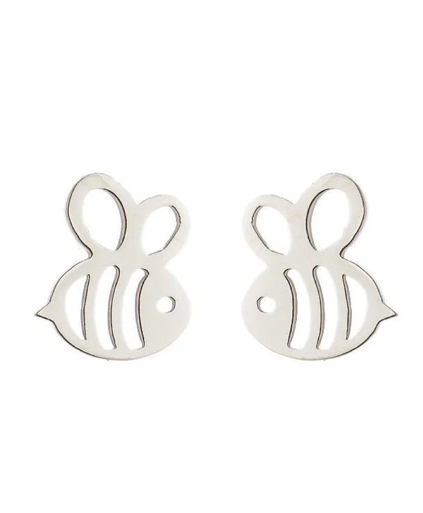 Aretes de animalitos con baño de oro 18K en acero 304 para mujer - imagen 24