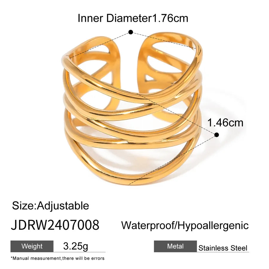 Anillos ajustables de acero inoxidable 316 con diseño de serpiente - imagen 14