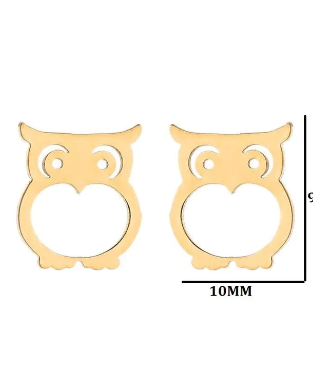 Aretes de animalitos con baño de oro 18K en acero 304 para mujer - imagen 13