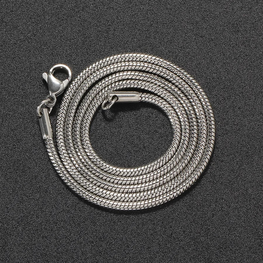 Collar de acero inoxidable con diseño geométrico, unisex - imagen 4
