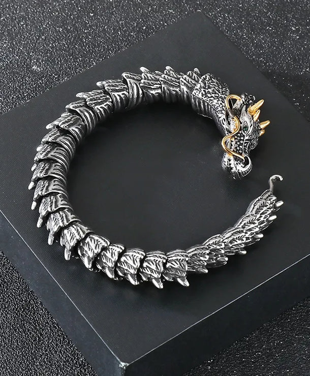 Pulsera de acero inoxidable 304 con baño de oro 18K, estilo hip-hop - imagen 4