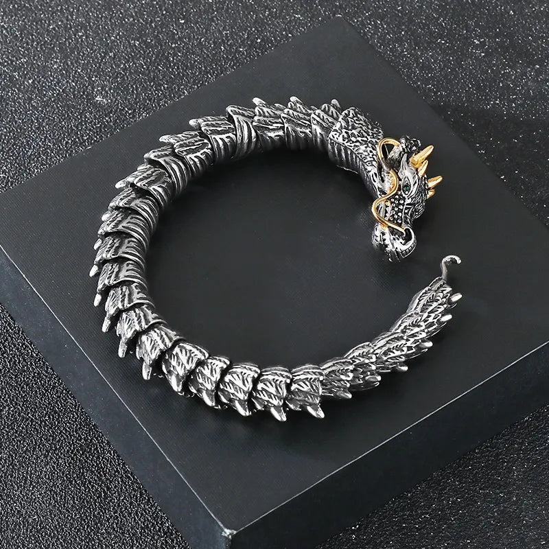 Pulsera de acero inoxidable 304 con baño de oro 18K, estilo hip-hop - imagen 4
