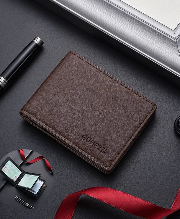 Tarjetero de piel sintética para hombre, impermeable y multifuncional - imagen 11