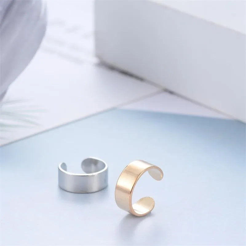 Aretes de cobre con forma de U y acabado galvanizado, unisex - imagen 3