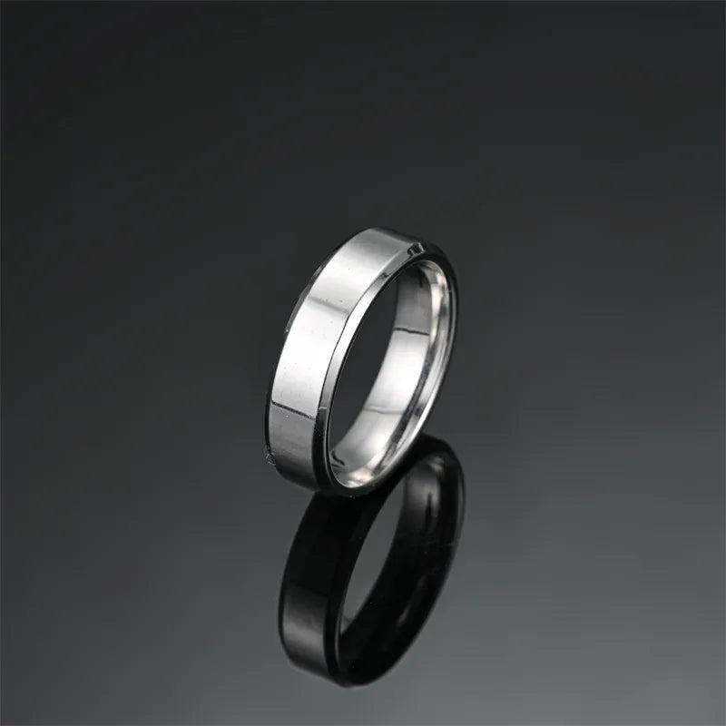 Anillos de acero inoxidable 304 con diseño geométrico, estilo punk - imagen 30