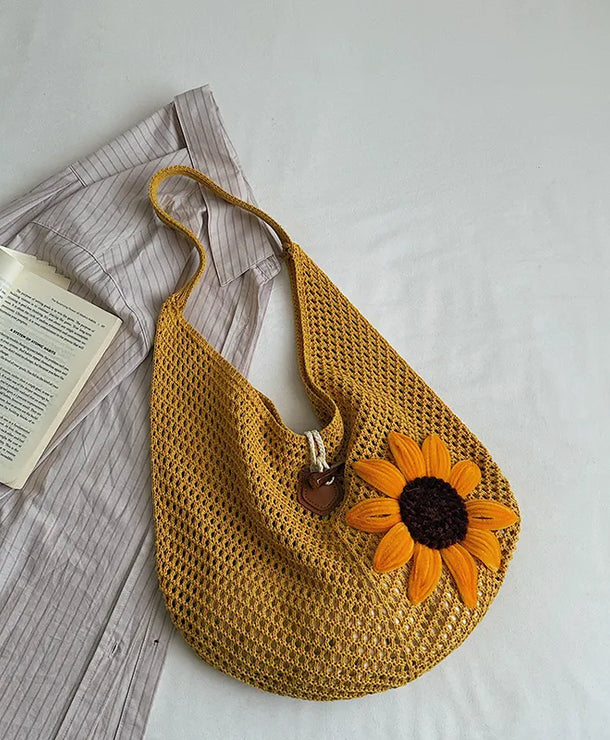 Bolso de crochet con diseño calado para mujer, estilo veraniego - imagen 8
