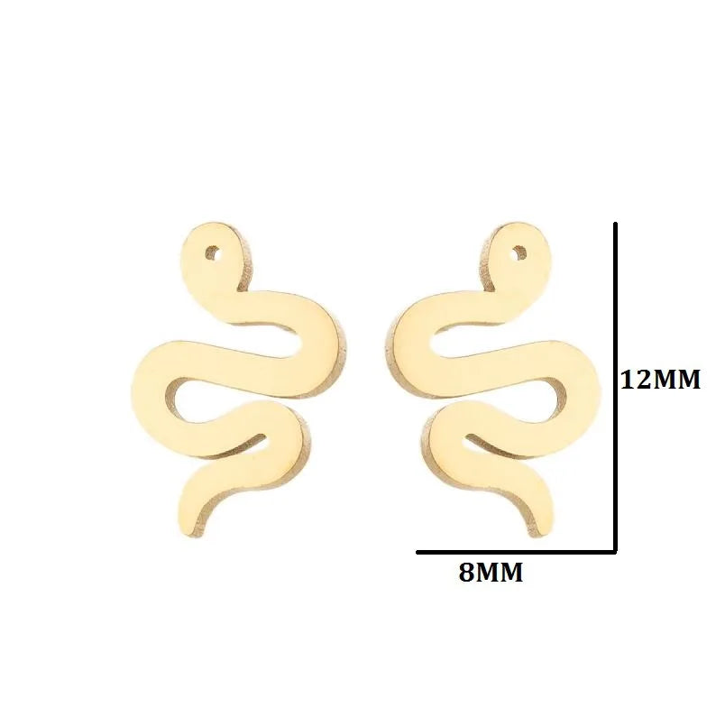 Aretes de animalitos con baño de oro 18K en acero 304 para mujer - imagen 17