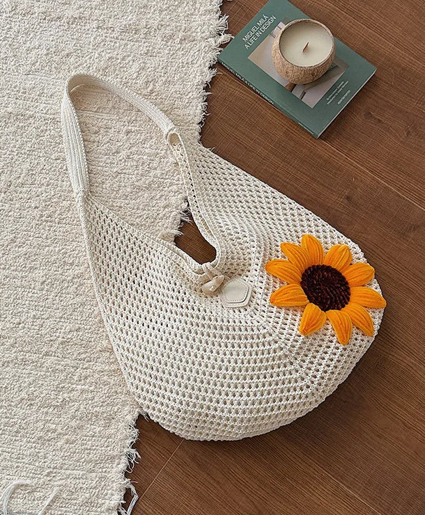 Bolso de crochet con diseño calado para mujer, estilo veraniego - imagen 6