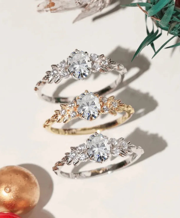 Anillos de plata esterlina 925 con circonias y diseño geométrico - imagen 5