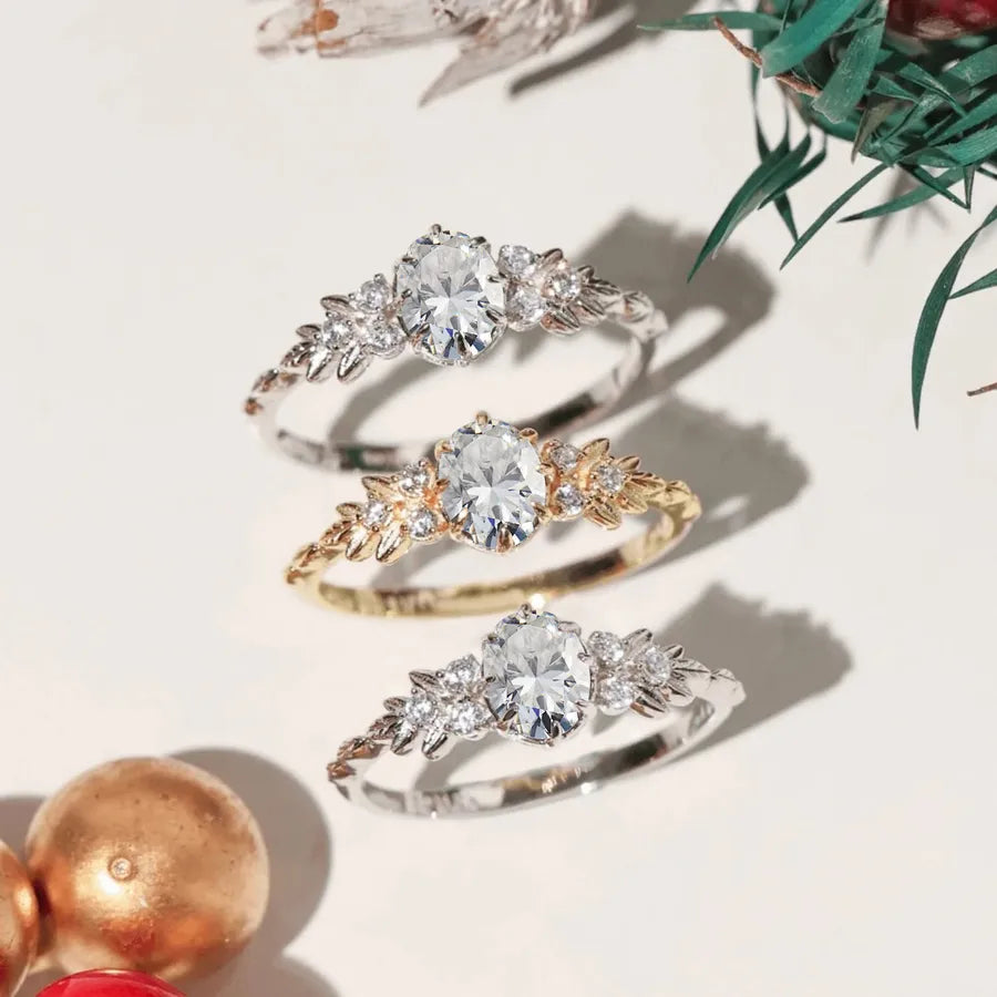 Anillos de plata esterlina 925 con circonias y diseño geométrico - imagen 5