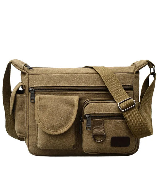 Bolso de hombro de lona para hombre, estilo retro para viajes - imagen 6