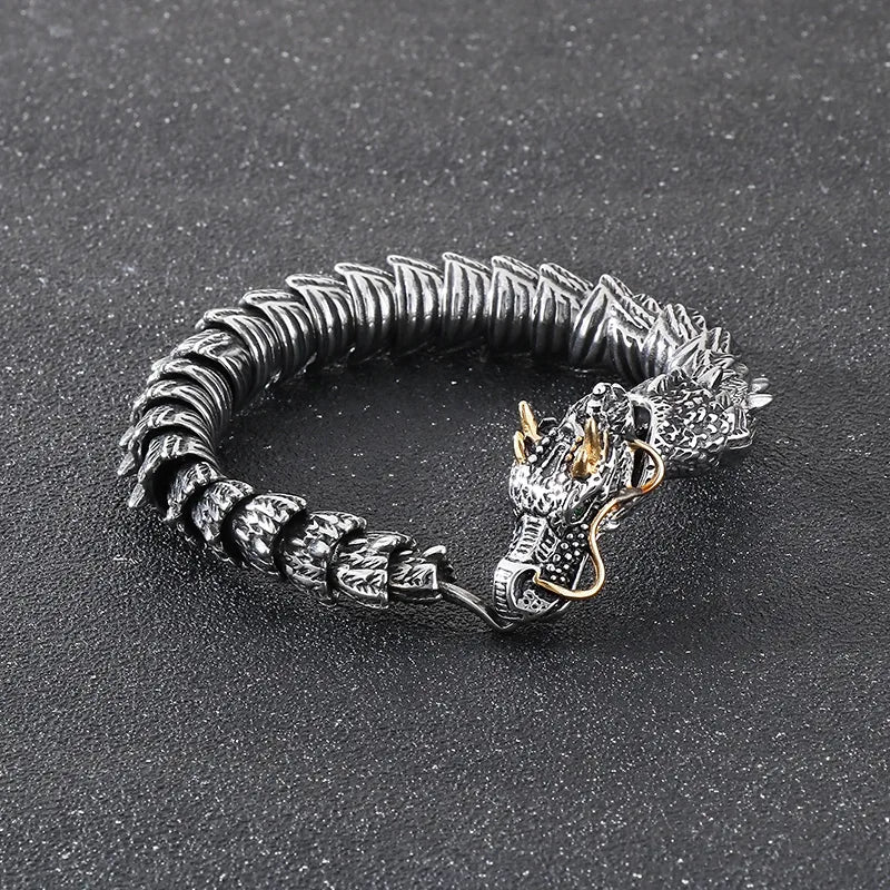 Pulsera de acero inoxidable 304 con baño de oro 18K, estilo hip-hop - imagen 3