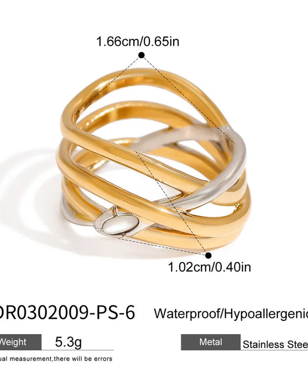 Anillos ajustables de acero inoxidable 316 con diseño de serpiente - imagen 12