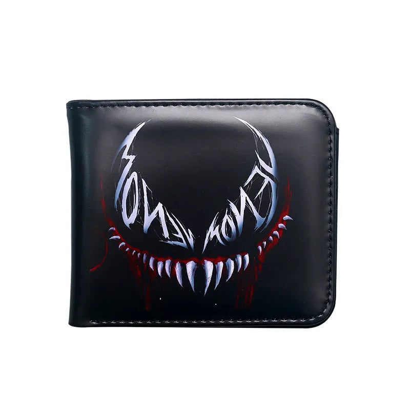 Cartera pequeña de PVC con diseño de letras y calavera, unisex - imagen 2
