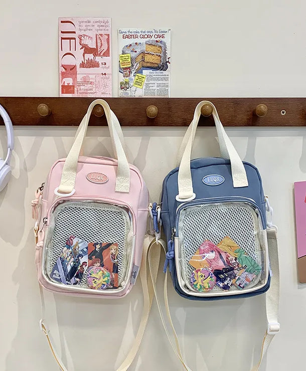 Bolso cruzado de tela para mujer en color liso, estilo streetwear - imagen 2