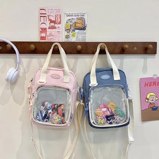 Bolso cruzado de tela para mujer en color liso, estilo streetwear - imagen 2