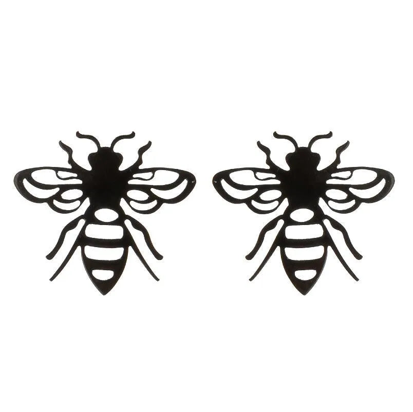 Aretes de animalitos con baño de oro 18K en acero 304 para mujer - imagen 37