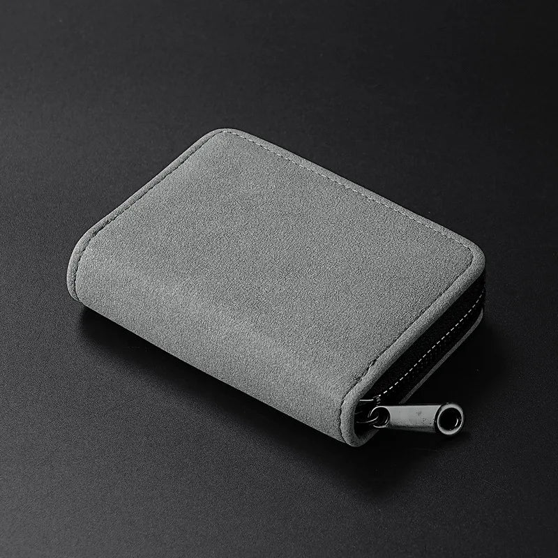 Tarjetero de piel sintética para hombre con cierre lateral - imagen 10