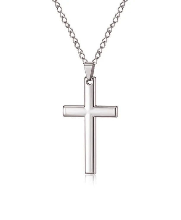 Collar con dije de cruz para hombre en aleación, estilo retro - imagen 7