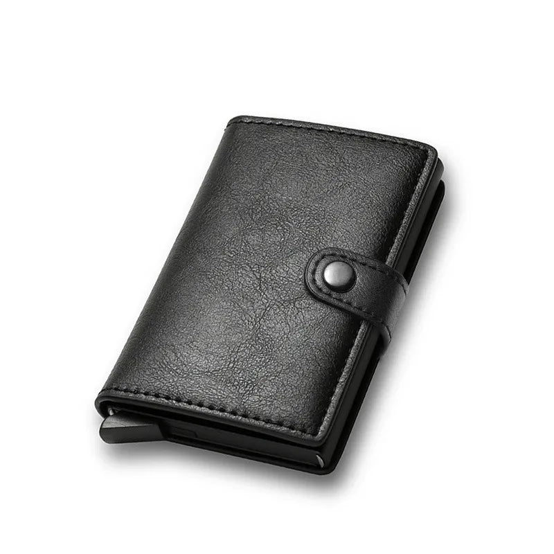 Tarjetero de piel para hombre con protección RFID antirrobo - imagen 5