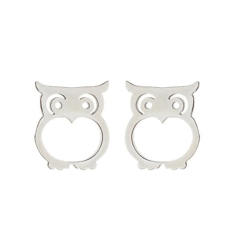Aretes de animalitos con baño de oro 18K en acero 304 para mujer - imagen 14