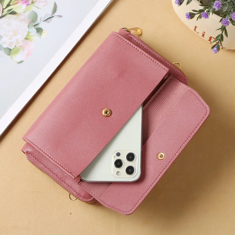 Bolso de hombro de piel sintética con solapa para mujer, estilo business - imagen 4