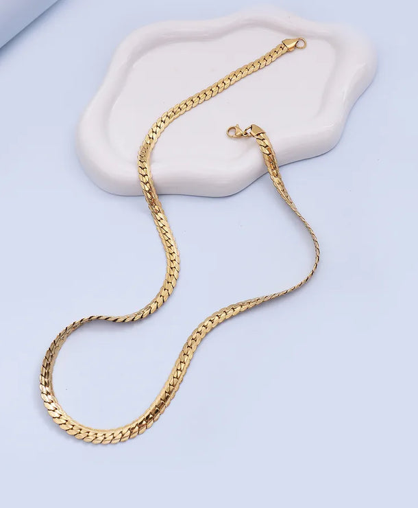 Collar de cadena cubana para hombre con baño de oro 18K en acero 304 - imagen 5