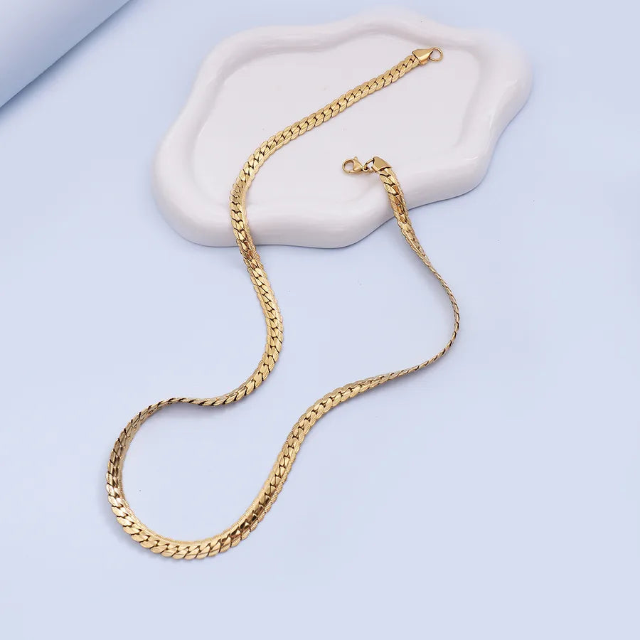 Collar de cadena cubana para hombre con baño de oro 18K en acero 304 - imagen 5