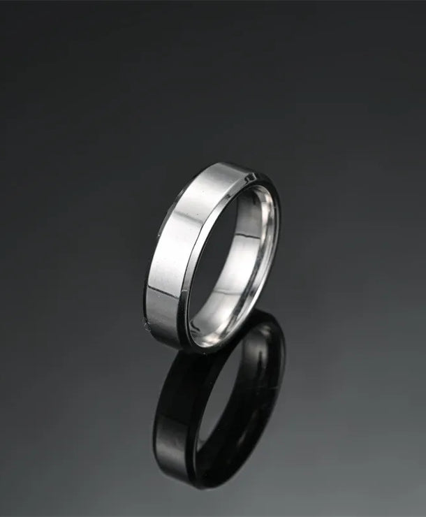 Anillos de acero inoxidable 304 con diseño geométrico, estilo punk - imagen 8