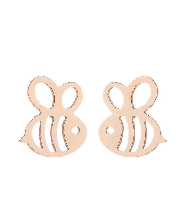 Aretes de animalitos con baño de oro 18K en acero 304 para mujer - imagen 25