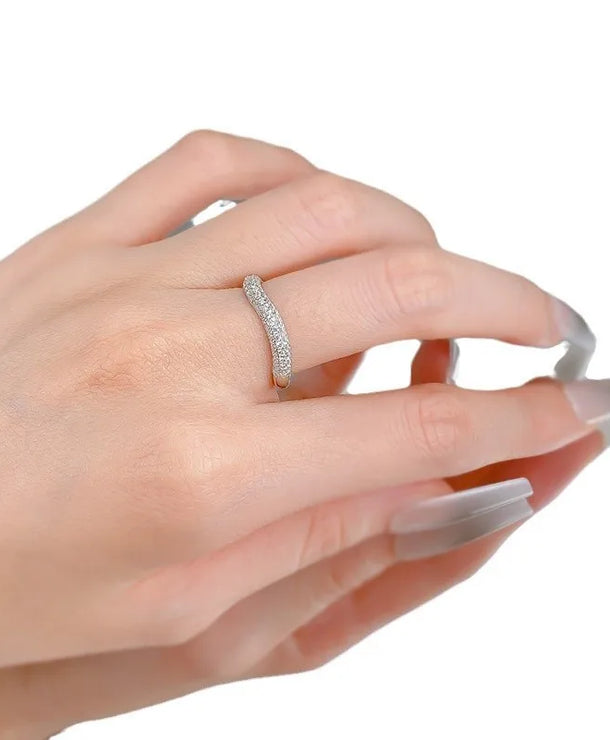 Anillos de plata esterlina 925 con circonias y estilo sencillo - imagen 5