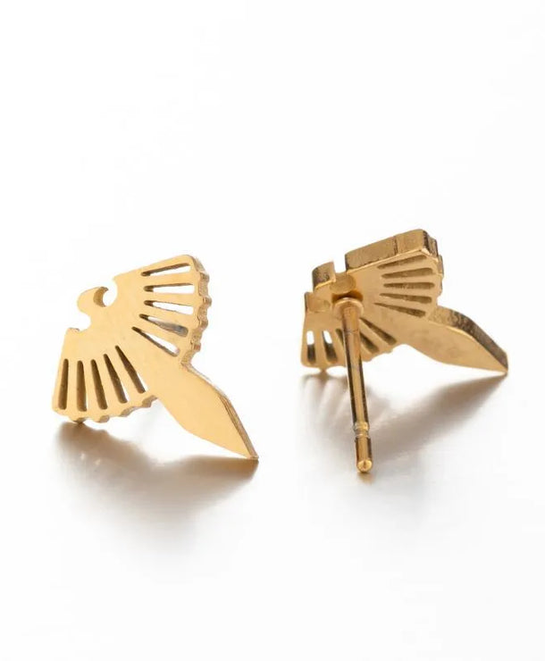 Aretes de animalitos con baño de oro 18K en acero 304 para mujer - imagen 2