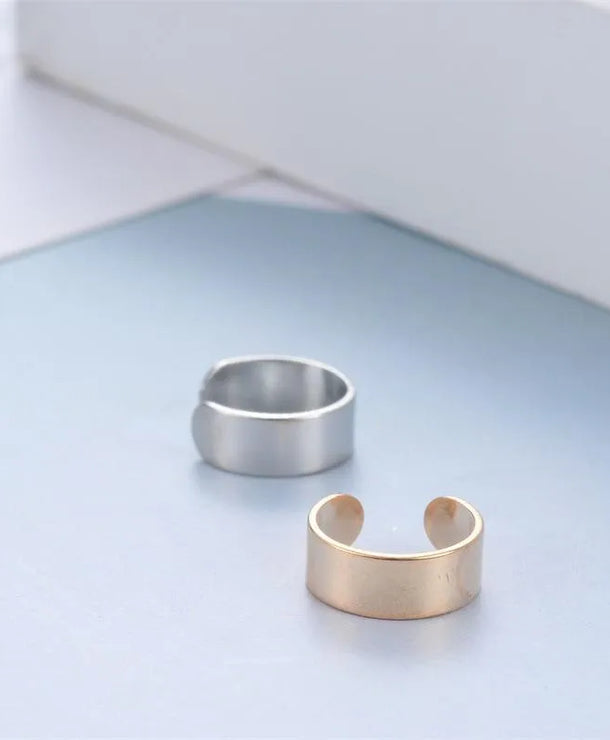 Aretes de cobre con forma de U y acabado galvanizado, unisex - imagen 2