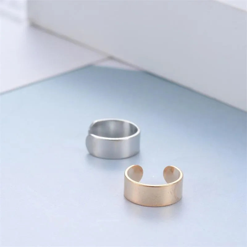 Aretes de cobre con forma de U y acabado galvanizado, unisex - imagen 2
