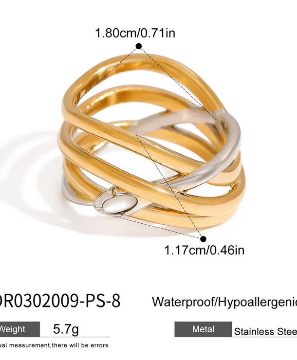 Anillos ajustables de acero inoxidable 316 con diseño de serpiente - imagen 13