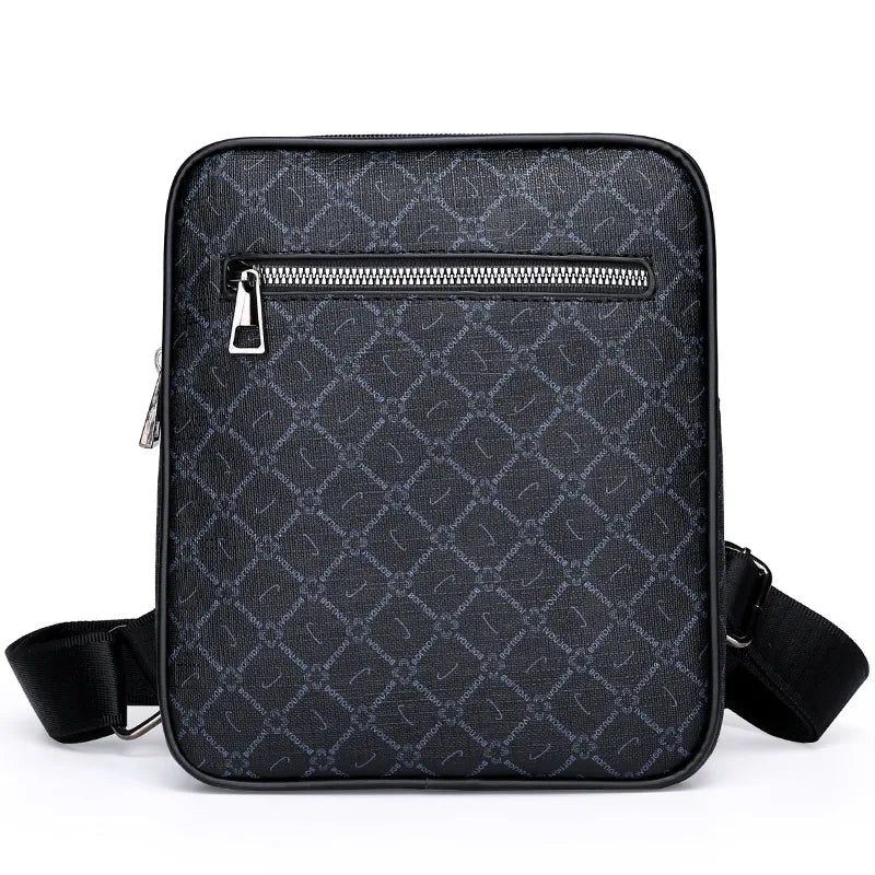 Bolso de hombro de nylon para hombre en color liso, estilo vintage - imagen 3