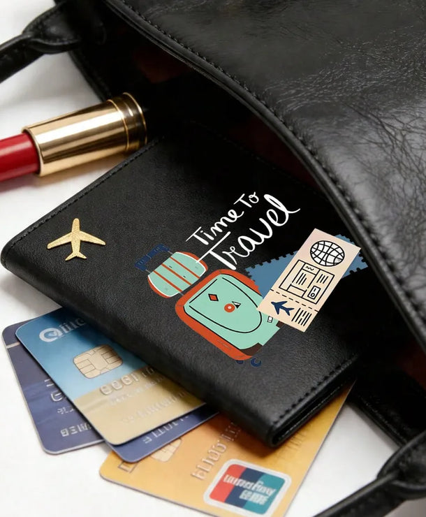 Tarjetero cuadrado de material PUR con diseño de letras, unisex - imagen 7