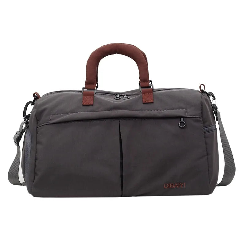 Bolso de viaje impermeable de tela Oxford en color liso, amplio y resistente - imagen 7
