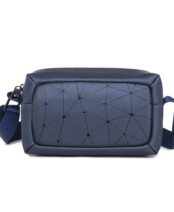 Bolso cruzado de tela Oxford para hombre con detalle de costura - imagen 5
