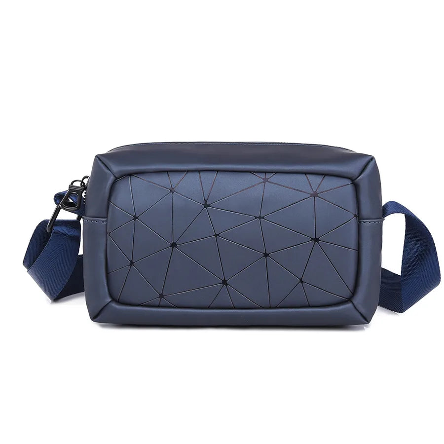Bolso cruzado de tela Oxford para hombre con detalle de costura - imagen 5