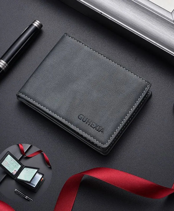 Tarjetero de piel sintética para hombre, impermeable y multifuncional - imagen 9