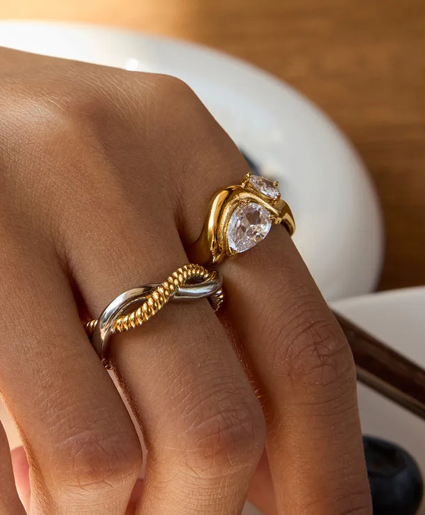 Anillos ajustables de acero inoxidable 316 con diseño de serpiente