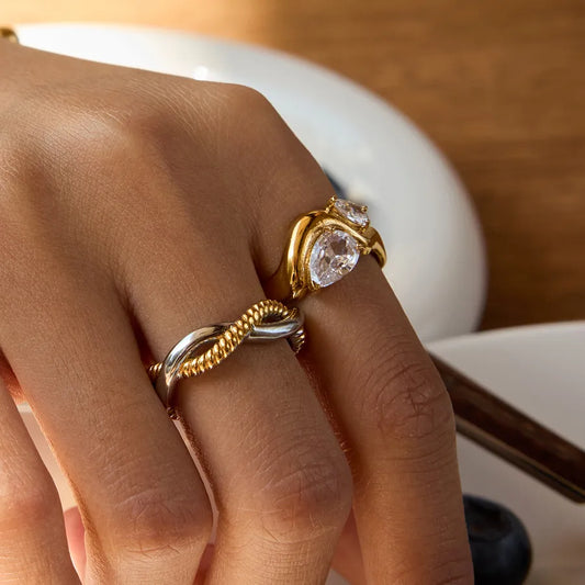 Anillos ajustables de acero inoxidable 316 con diseño de serpiente