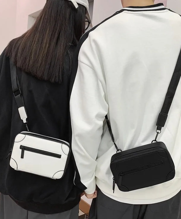 Bolso de hombro de piel sintética para hombre, estilo streetwear - imagen 3