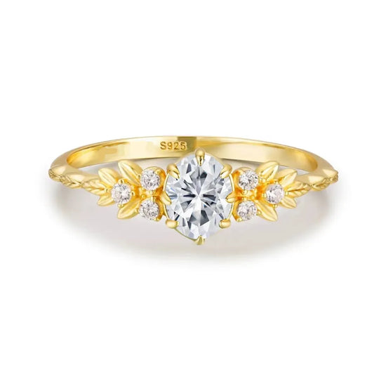 Anillos de plata esterlina 925 con circonias y diseño geométrico - imagen 2