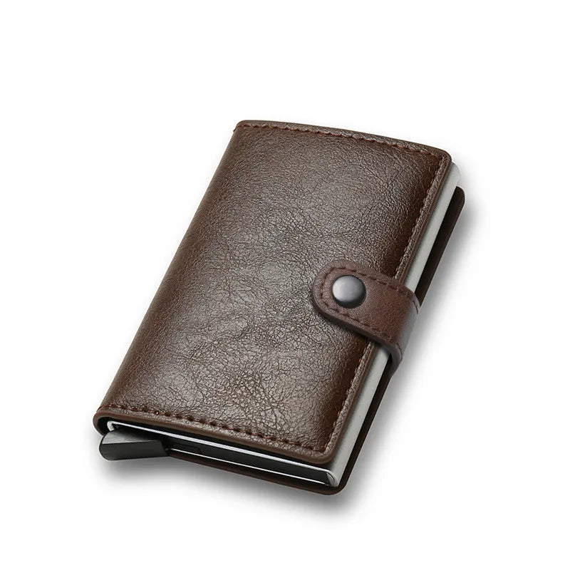 Tarjetero de piel para hombre con protección RFID antirrobo - imagen 9