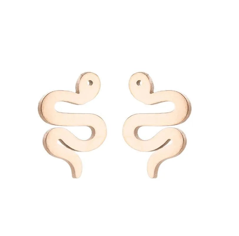 Aretes de animalitos con baño de oro 18K en acero 304 para mujer - imagen 19